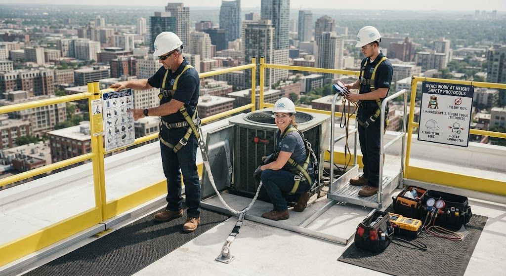 HVAC working at height safety procedures