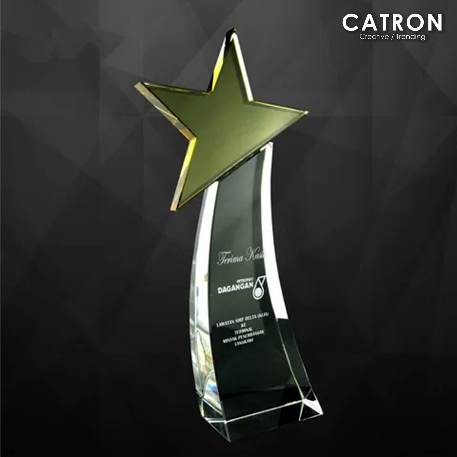 9053 - CRYSTAL TROPHY
