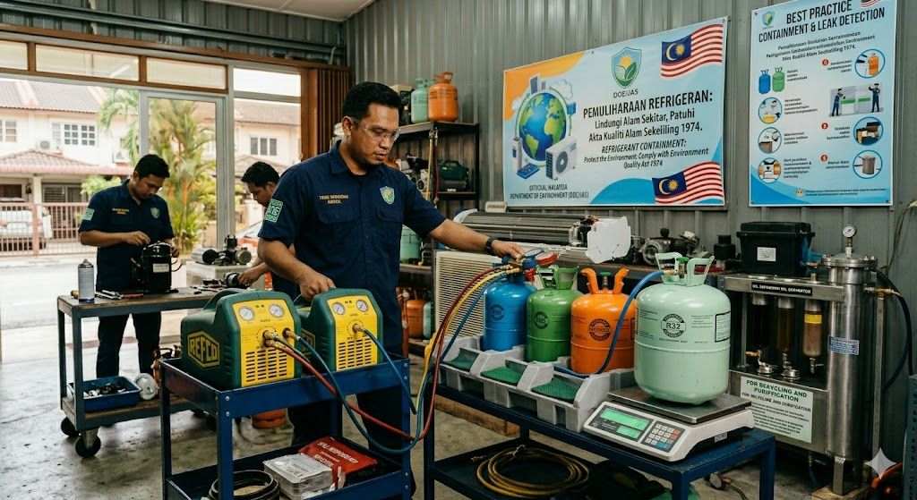 refrigerant recycling containment practices Malaysia