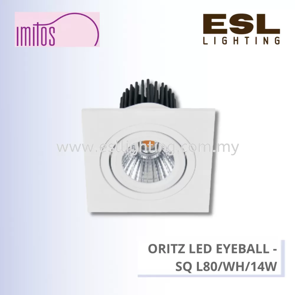 IMITOS ORITZ LED EYEBALL 14W - SQ L80/WH/14W