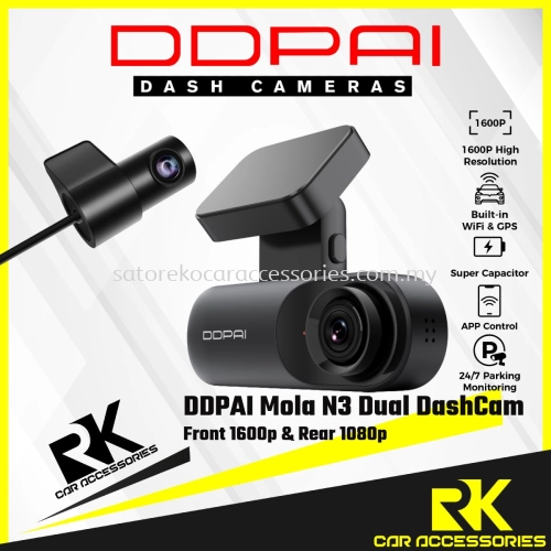 DDPAI Mola N3 Pro Front & Rear View Dash Cam
