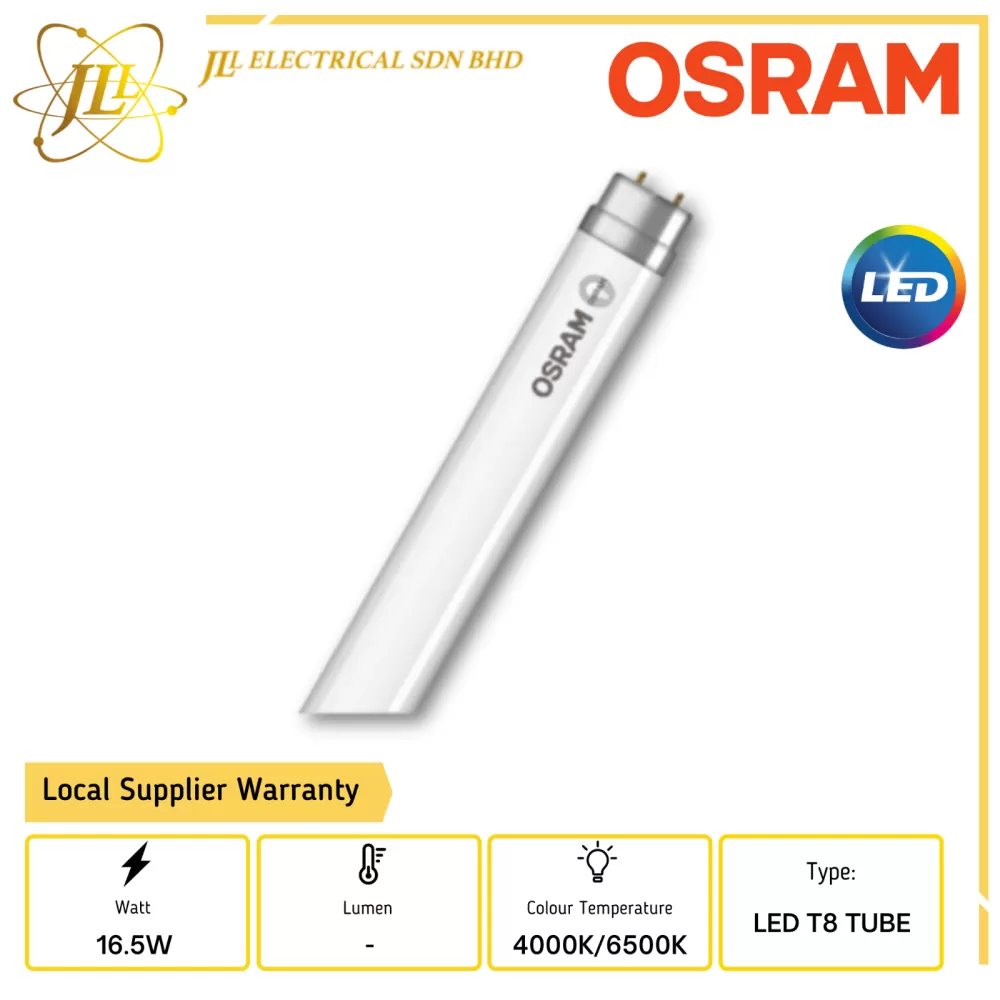OSRAM 16.5W 240V ST8A-EM 1200MM 4FEET LED TUBE [4000K/6500K]