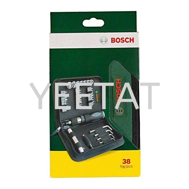 [ BOSCH ] ACCESSORIES SET Screwdriver and Socket Set (38-Piece) (2607019506)