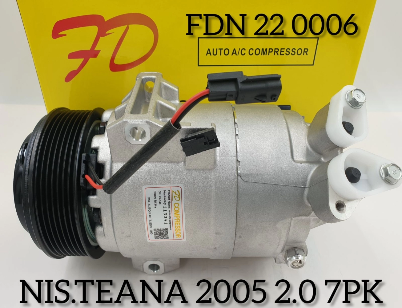 FDN 22 0006 Nis/Teana 05Y 5CVC-3L 7PK 2.0 Compressor (NEW)