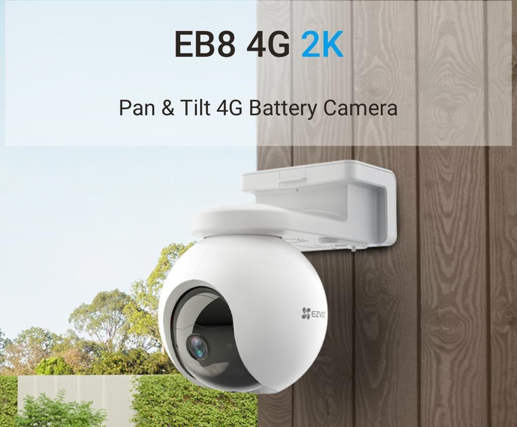 Ezviz Pan & Tilt 4G Battery Camera EB8 4G 2K