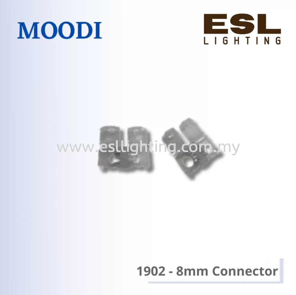 MOODI LED Strip Light Accessories - 1902 8mm Connector