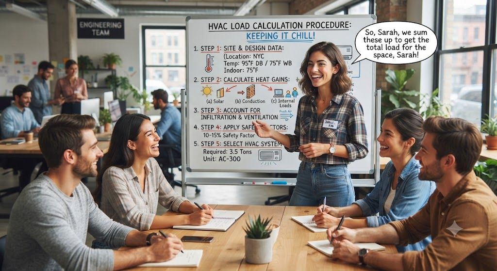 building HVAC load calculation procedure