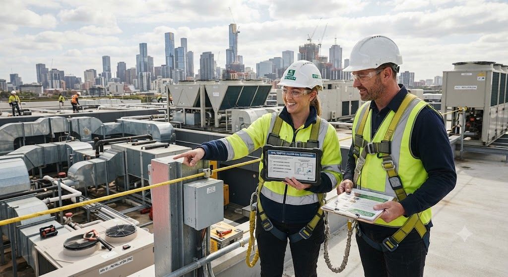 HVAC rooftop installation hazard risk assessment