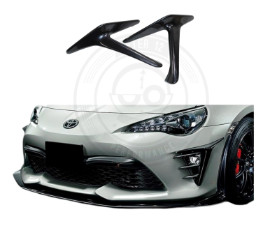 TR GR Style Front Bumper Corner Spoiler Canard for Toyota GT86 17-21