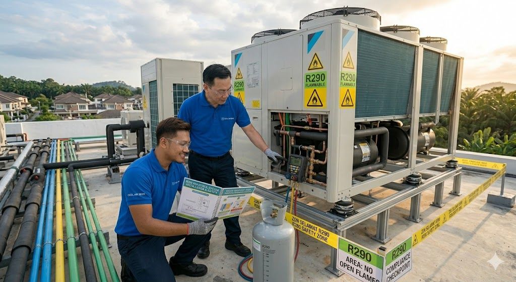 R290 commercial HVAC installation