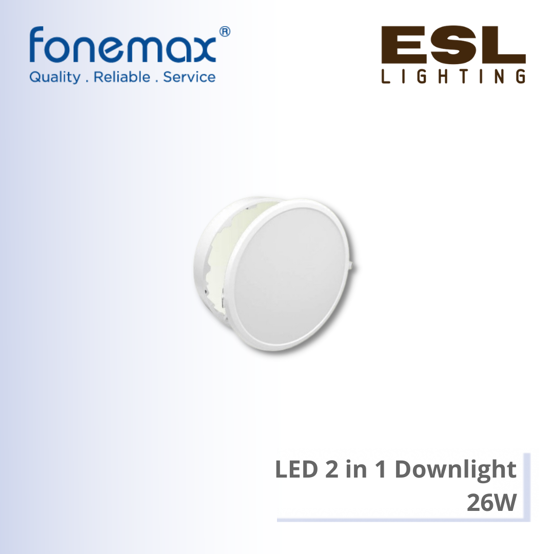 FONEMAX LED 2 in 1 Downlight (Recessed/Surface) Round 26W - FMS2682R