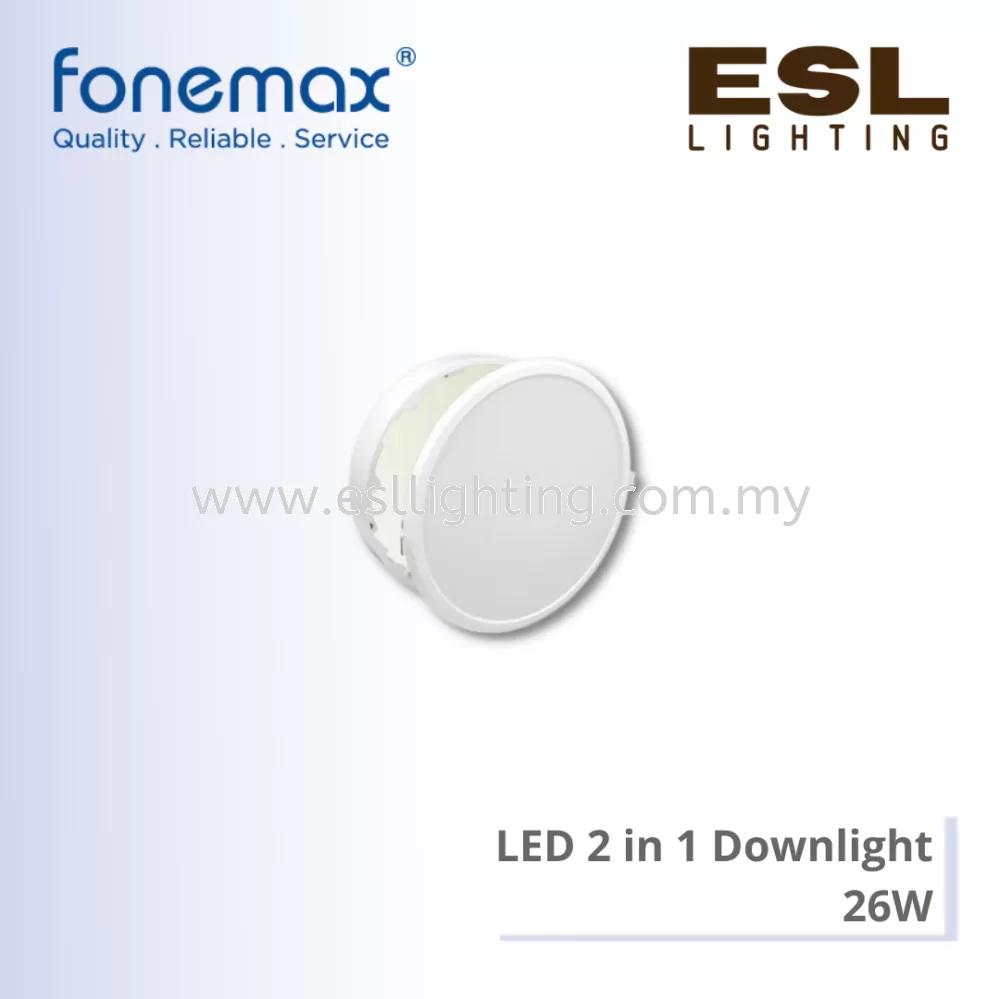 FONEMAX LED 2 in 1 Downlight (Recessed/Surface) Round 26W - FMS2682R