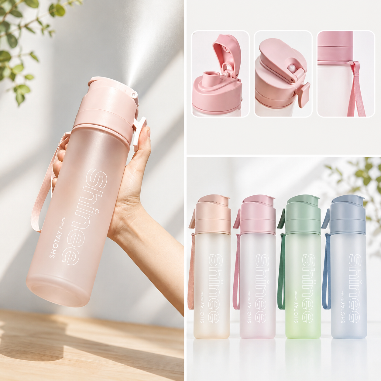 Premium Quality Tritan Spray Water Bottle 6621 (WSL)
