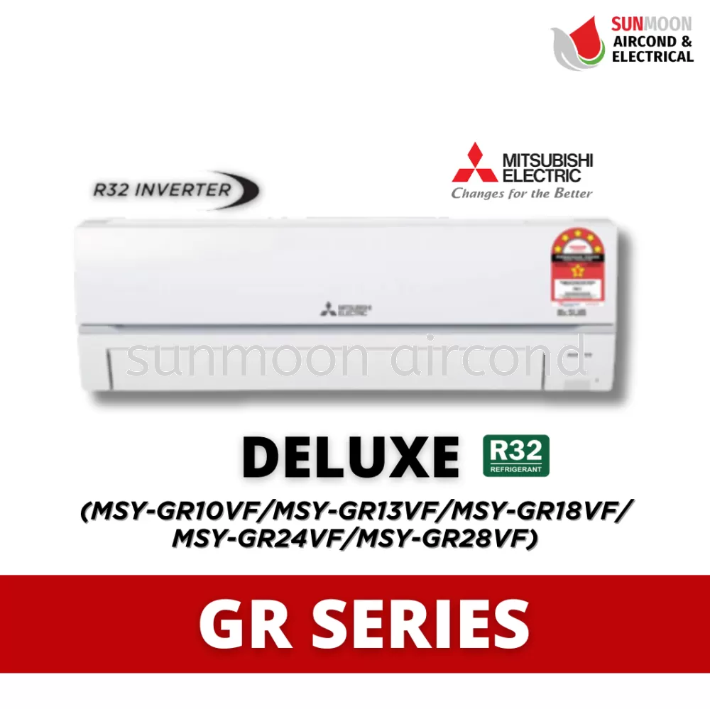 MITSUBISHI MR. SLIM DELUXE GR SERIES INVERTER AIR CONDITIONING WALL MOUNTED (R32) - RESIDENTIAL/COMMERCIAL
