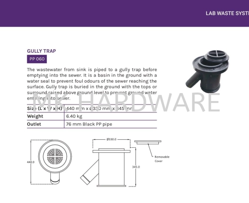 GULLY TRAP (PP060)