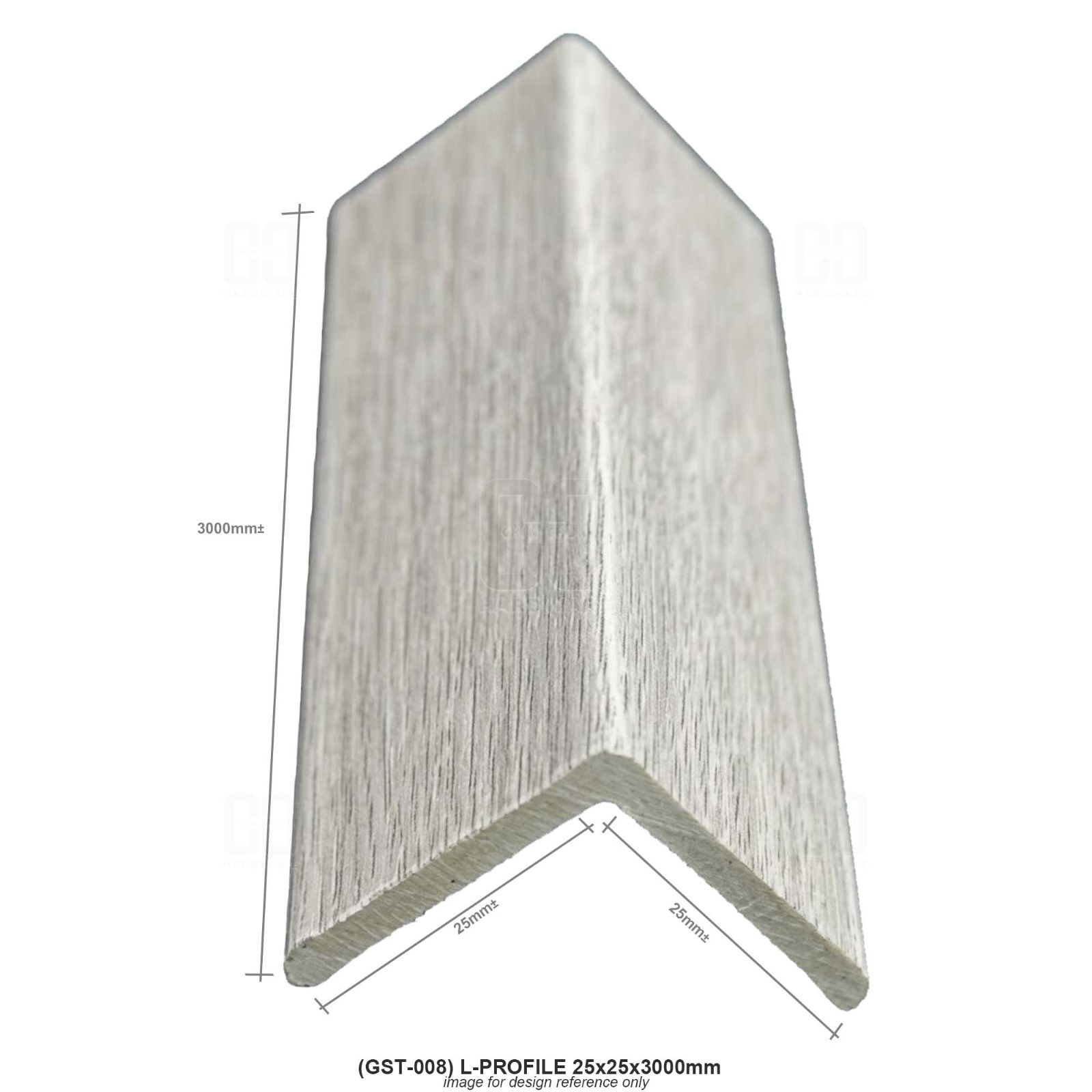 (GST-008) L-PROFILE 25x25x3000mm
