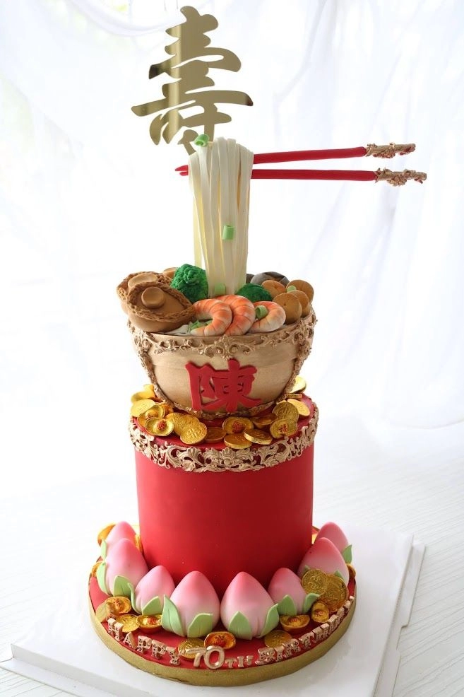 Longevity Noodle Cake