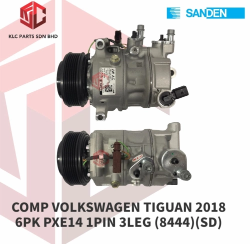 COMPRESSOR VOLKSWAGEN TIGUAN 2018 6PK PXE14 (8444)(SD)