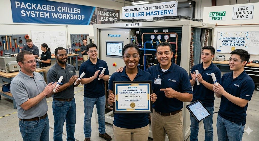 Packaged chiller maintenance certification