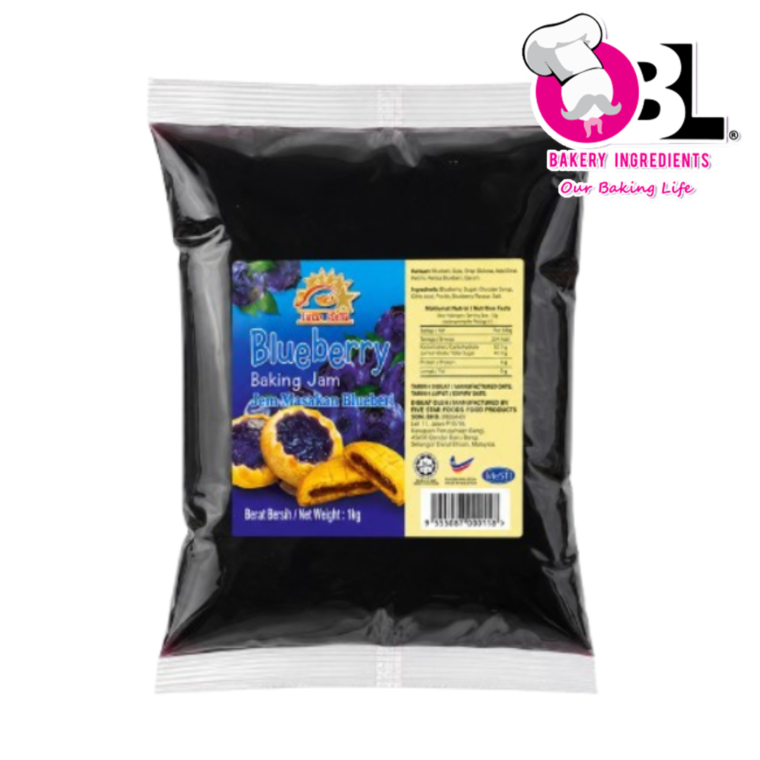 BINTANG LIMA-BLUEBERRY BAKING JAM 1KG/ 1CTN