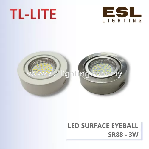 TL-LITE EYEBALL - LED SURFACE EYEBALL - 3W - SR88