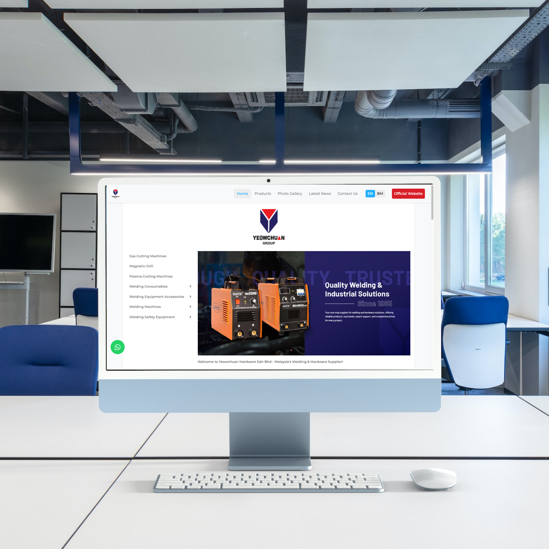 Welding Equipment Supplier In Web Design | SEO | Digital Marketing | Kuala Lumpur