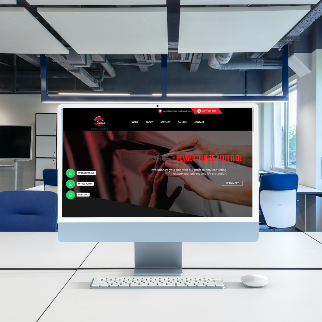 NZ Mobile Windscreen Website Design & SEO Case Study | Car Tinting & Windscreen Services in Johor