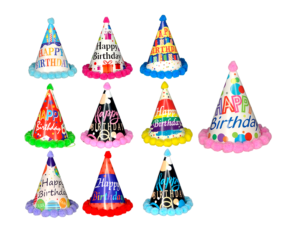 Hat Happy Birthday 20cm -Small (HAT-HB-S2)