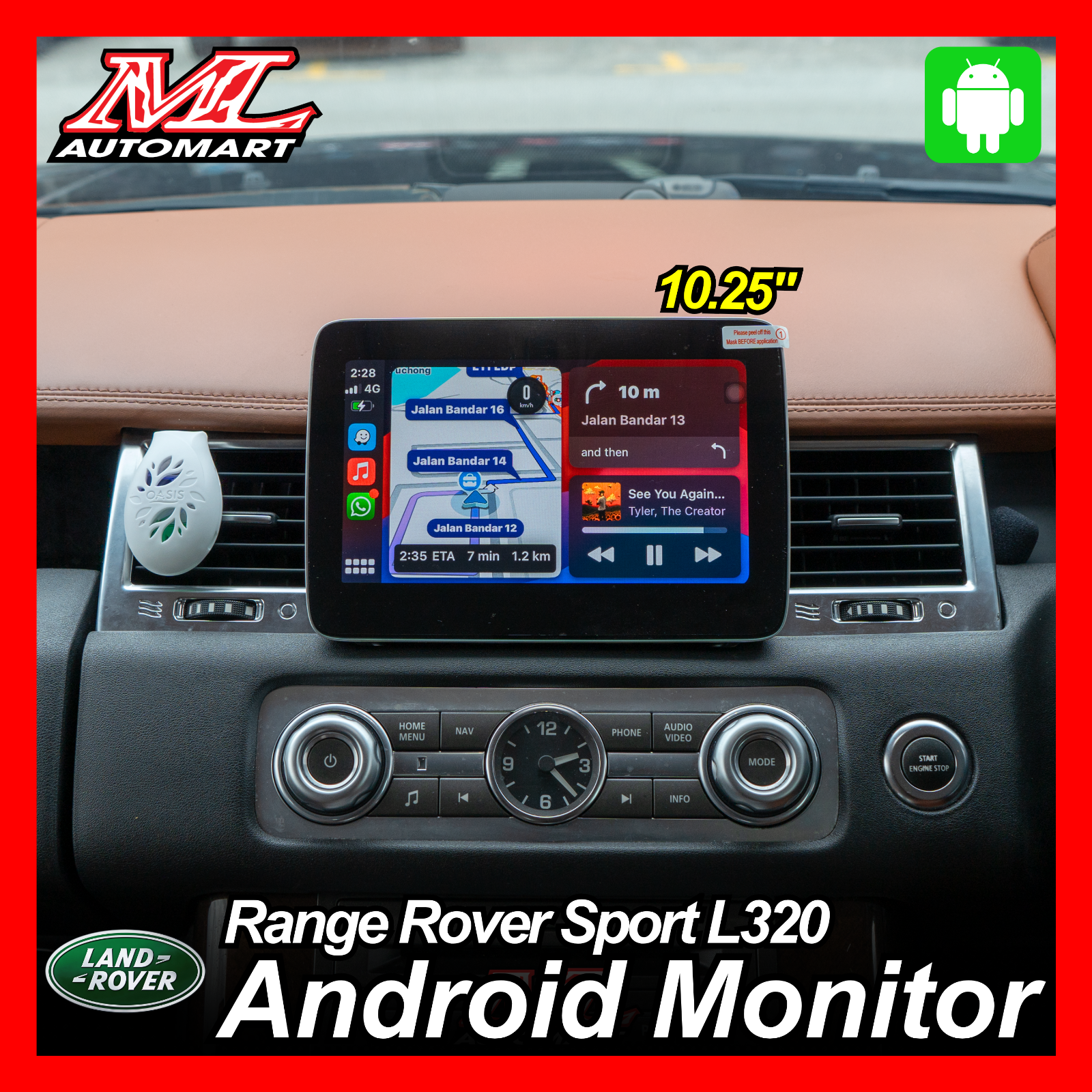 Land Rover Range Rover Sport L320 Android Monitor (10.25")
