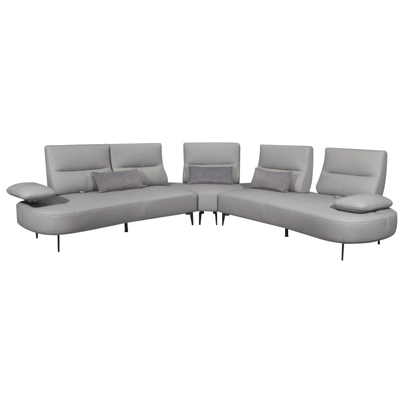 Leif Corner L Sofa (Half Leather)