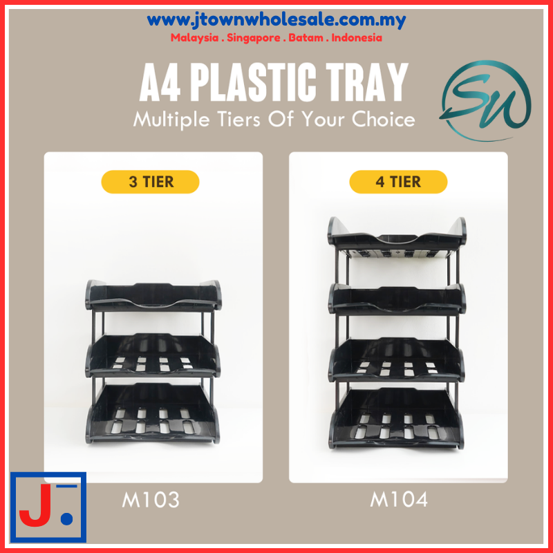 SW 3-4 Tier A4 Plastic Tray