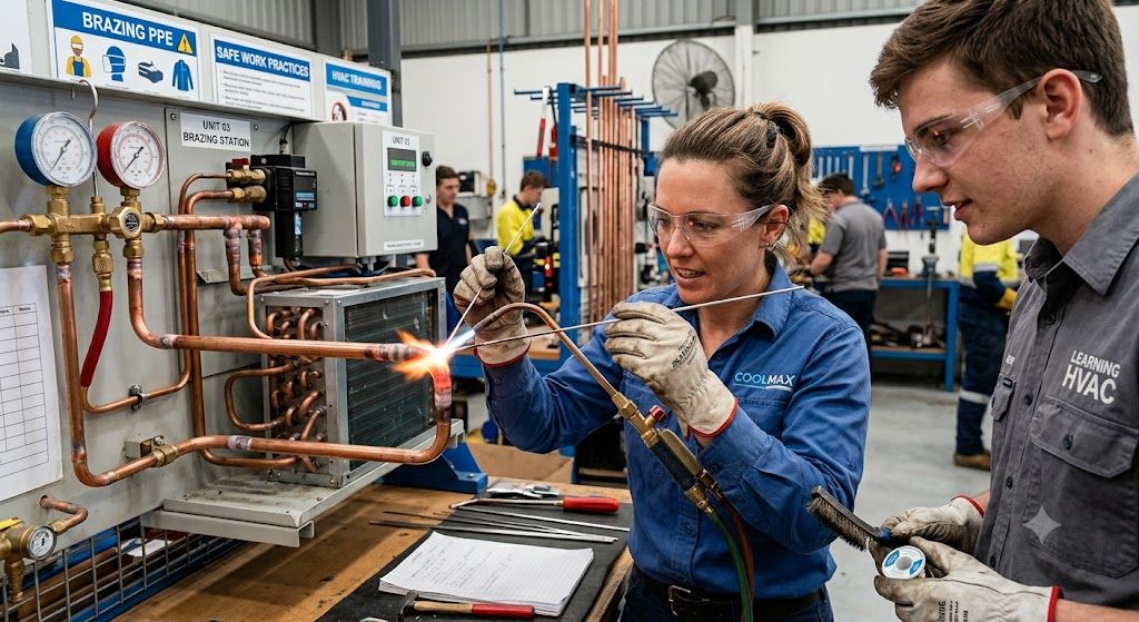 professional air conditioning brazing procedure