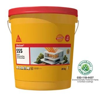 SikaCoat-555 Super  |  Micro-fiber Reinforced Acrylic Waterproofing Coating