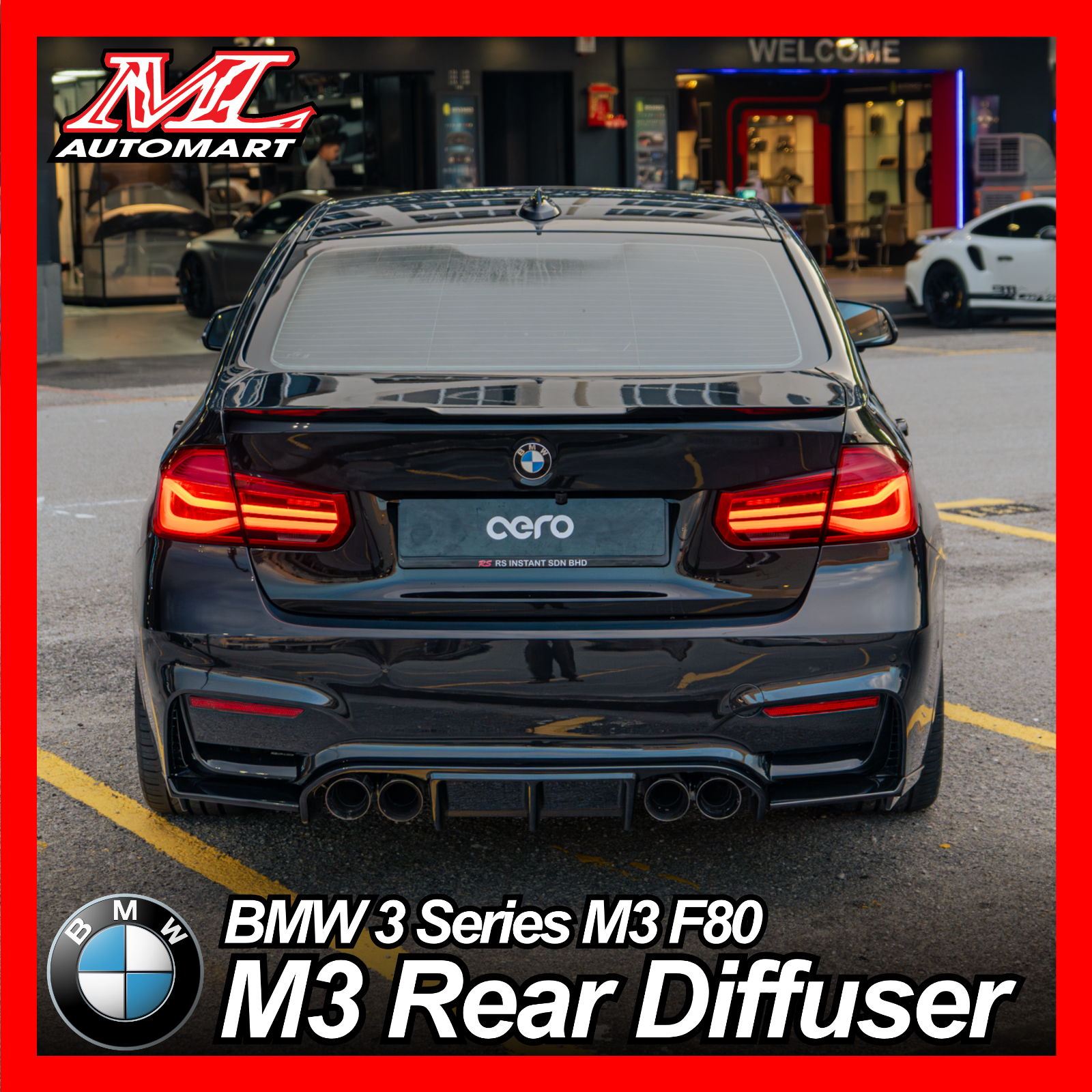 BMW 3 Series M3 F80 : M3 Rear Diffuser