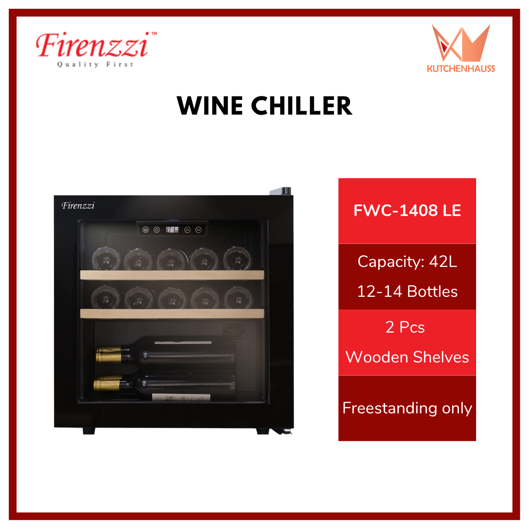 FIRENZZI - 42L Freestanding Wine Chiller (12-14 Bottles) | FWC-1408 LE