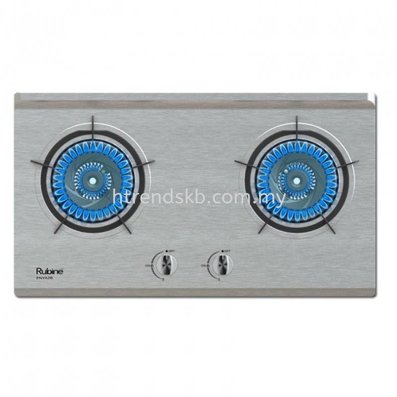 Rubine 2 Burner Build In Gas Hob (Stainless Steel) RGH-ENYA2B-SS