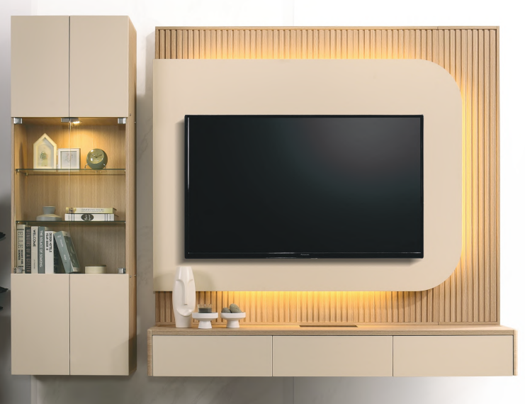 VD-9020 MUJI WALL MOUNTED TV CABINET (LCD SERIES / BOX)