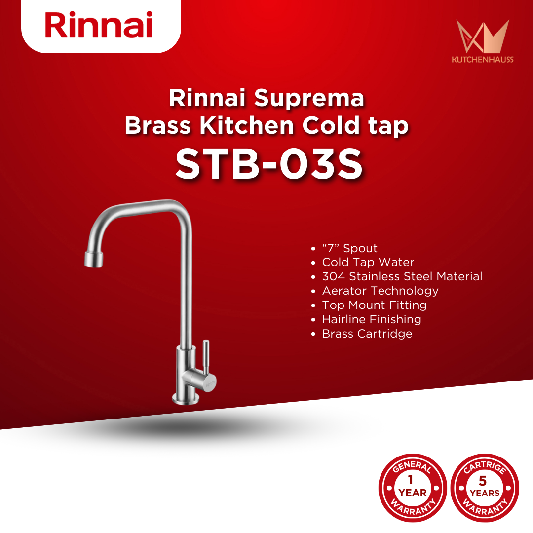 RINNAI - Suprema Brass Kitchen Cold Tap STB-03S