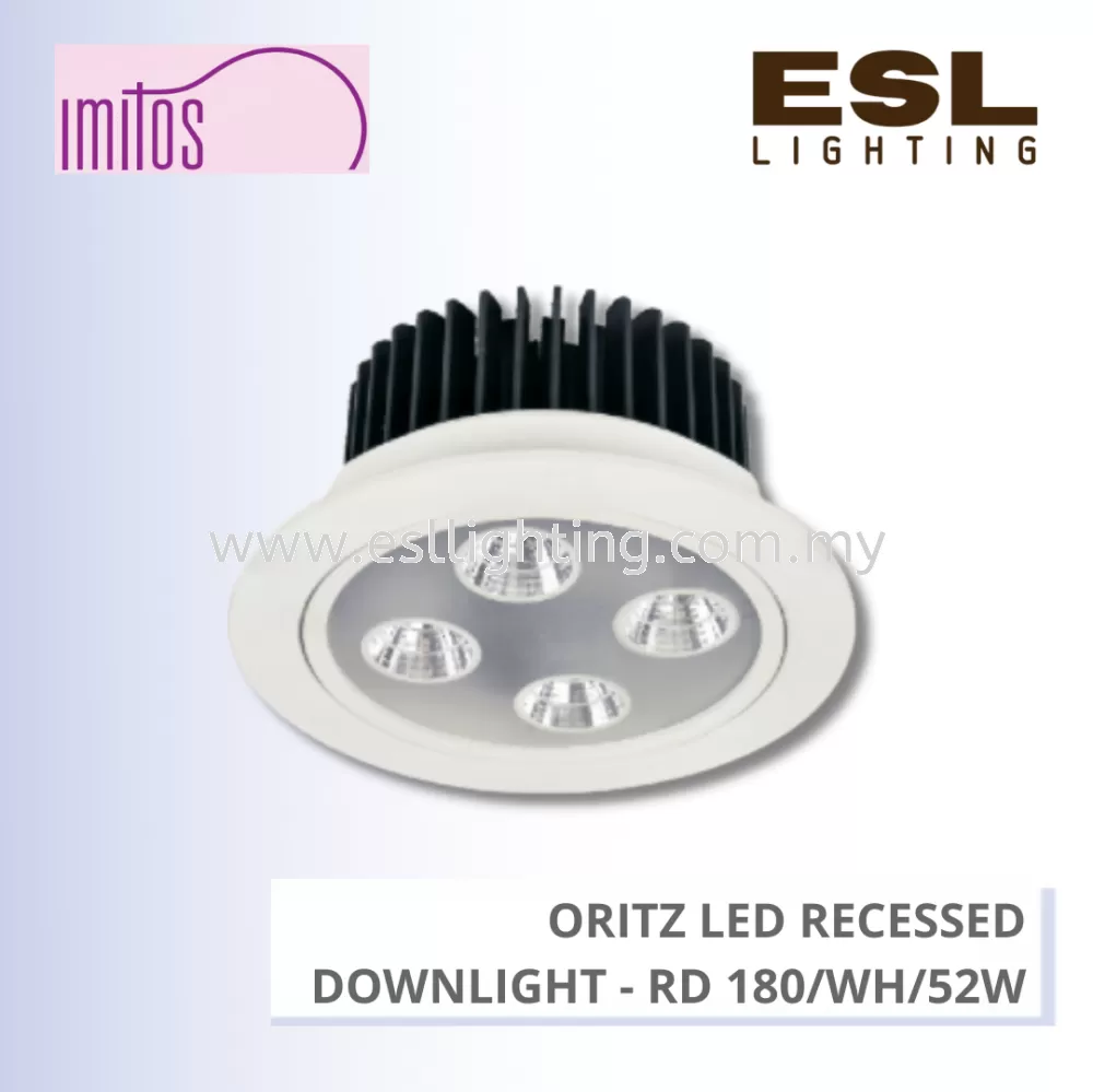 IMITOS ORITZ LED RECESSED DOWNLIGHT 52W - RD 180/WH/52W