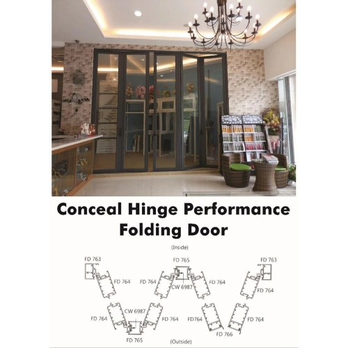 Conceal Hinge Performance Folding Door