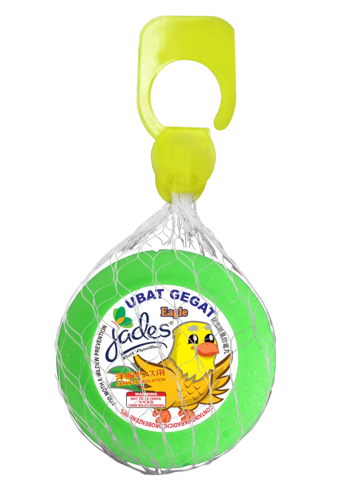 Jades Moth Repellent 115gm - Eagle (Green) (Mothballs / Ubat Gegat)