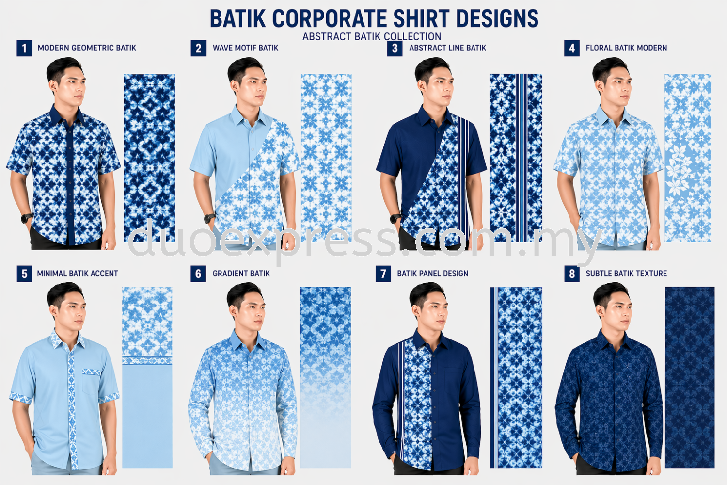 Baju Korporat Batik Custom