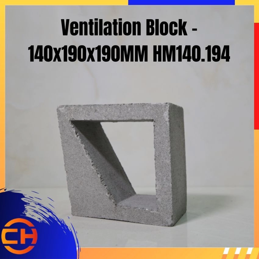 Ventilation Block - 140x190x190MM HM140.194