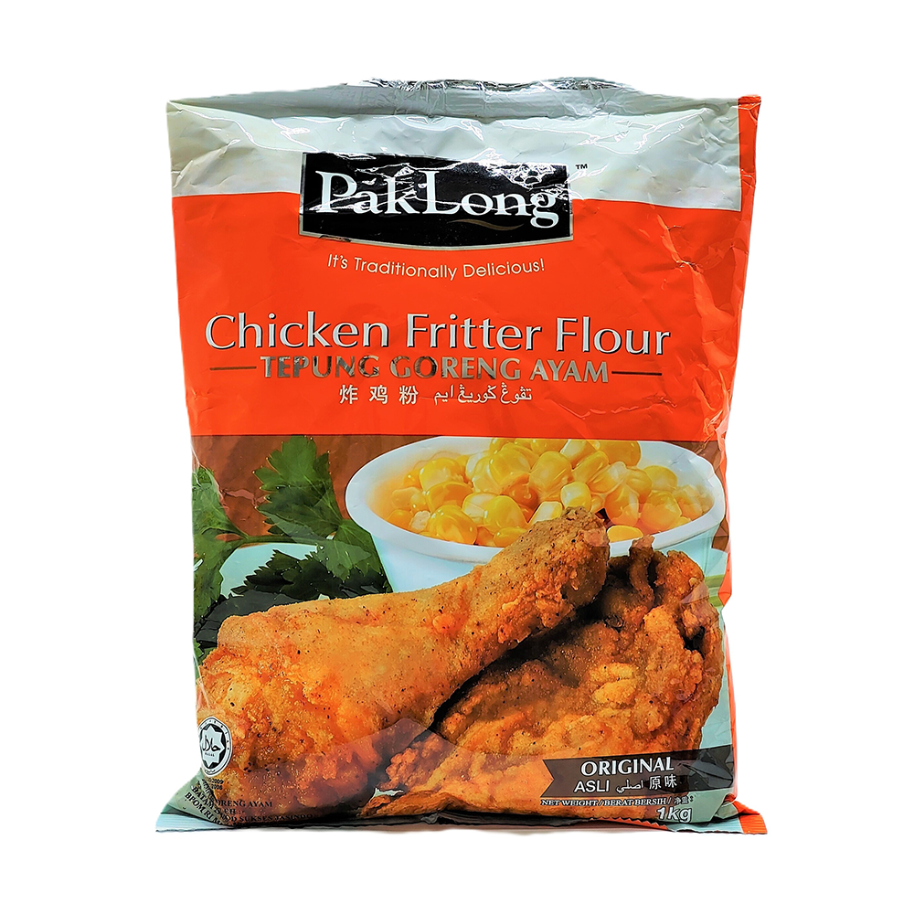 Pak Long Tepung Goreng Ayam Asli / Chicken Fritter Flour Original 1kg