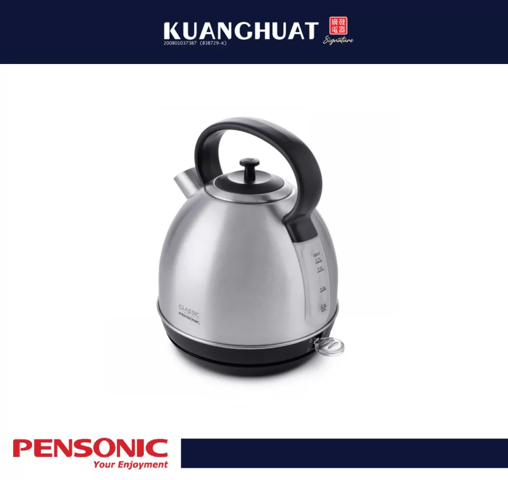 [DISCONTINUED] PENSONIC Classic Stainless Steel Electric Kettle (1.7L) PAK-1700CSX
