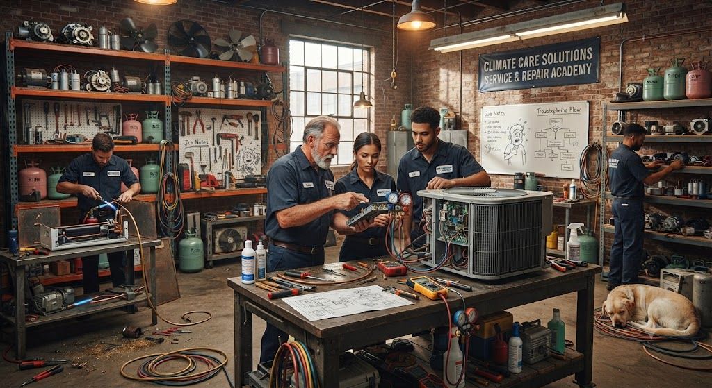 HVAC maintenance practical workshop