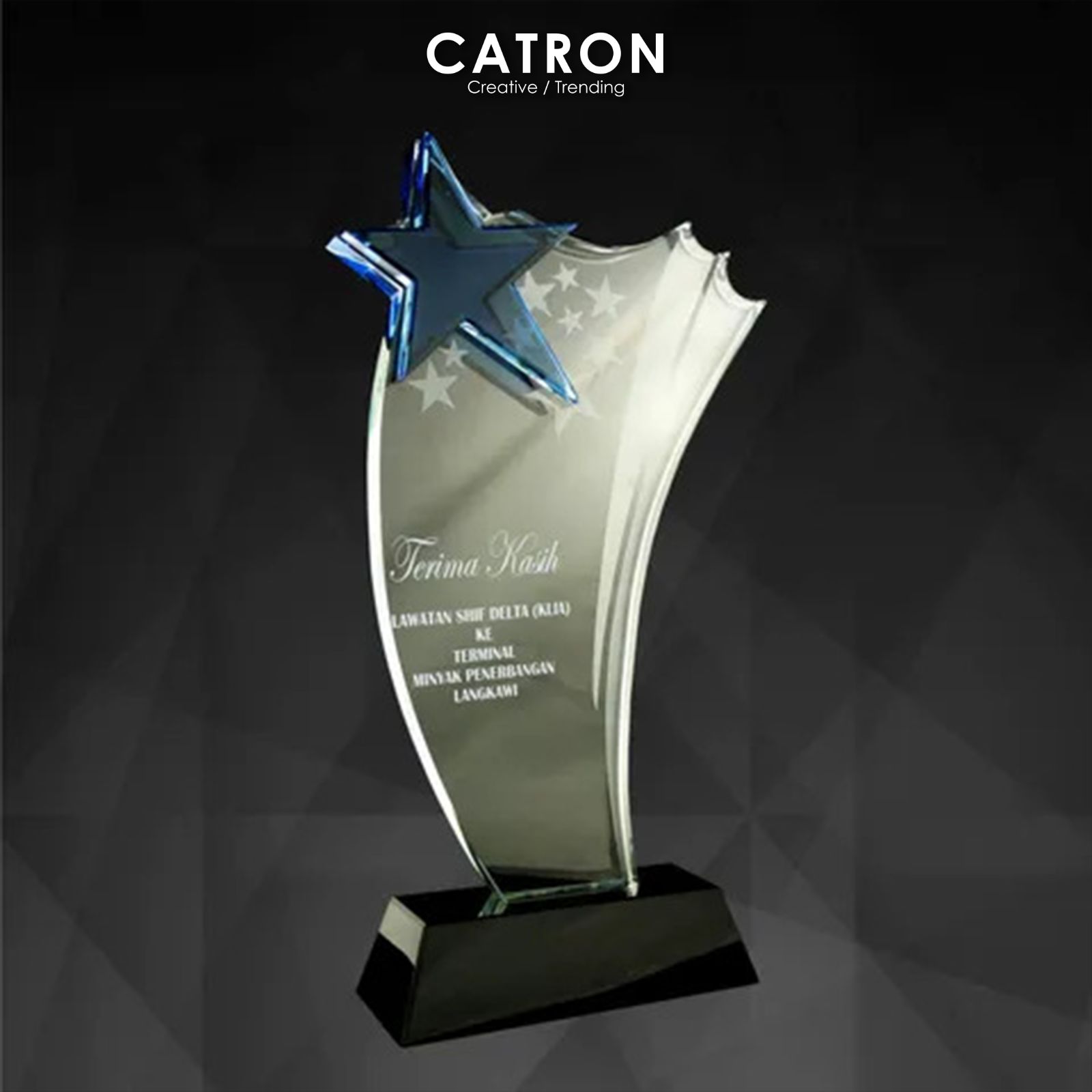 9055 - CRYSTAL TROPHY