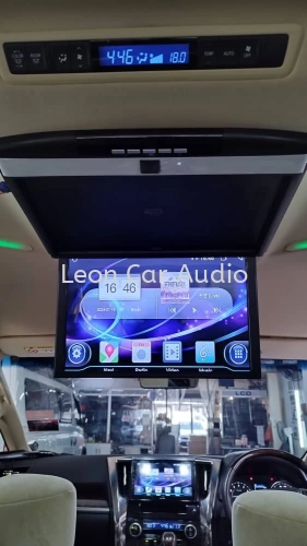 Toyota Vellfire Alphard agh30 17.3" full hd hdmi usb mp4 roof led monitor