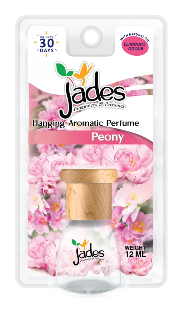 Jades Hanging Aromatic Perfume 12ml - Peony (Air Freshener Car)