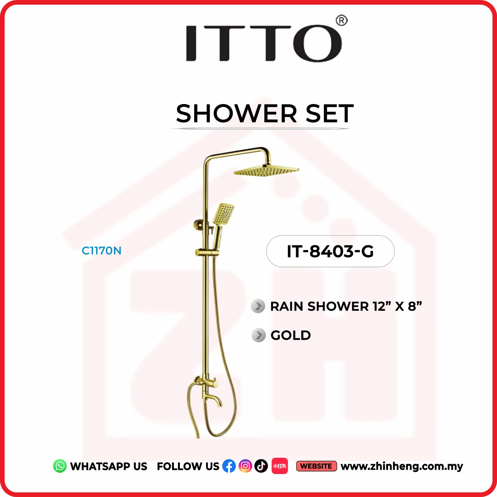 ITTO SHOWER SET  IT-8403-G